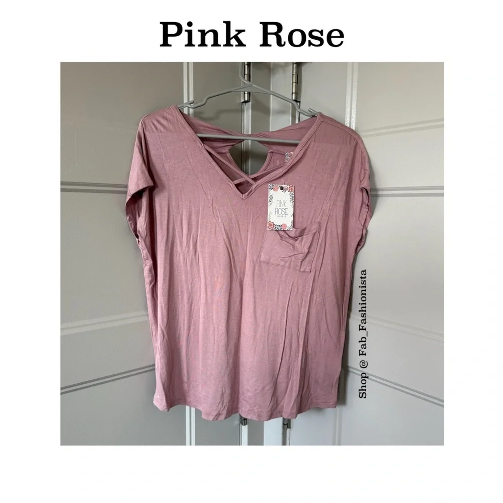 Mauve short sleeve top